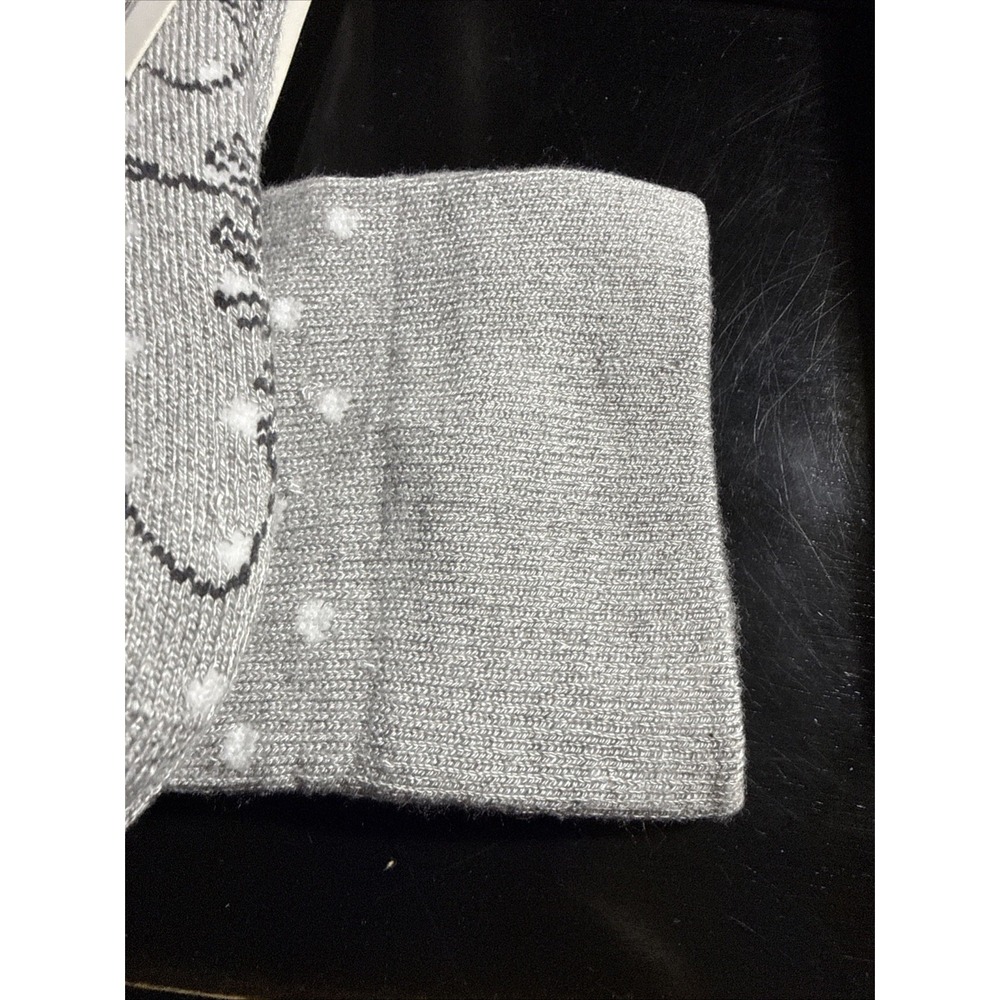 Snuggle Shield Luxe Protection Bamboo Compression Socks Gray Polka Dot 10-15mmHg - Picture 5 of 6